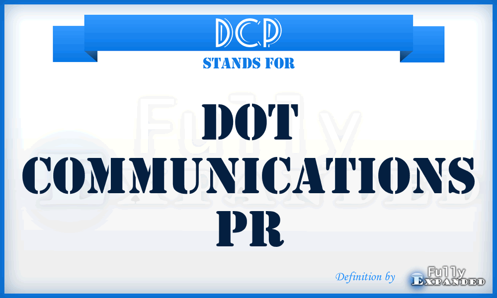 DCP - Dot Communications Pr