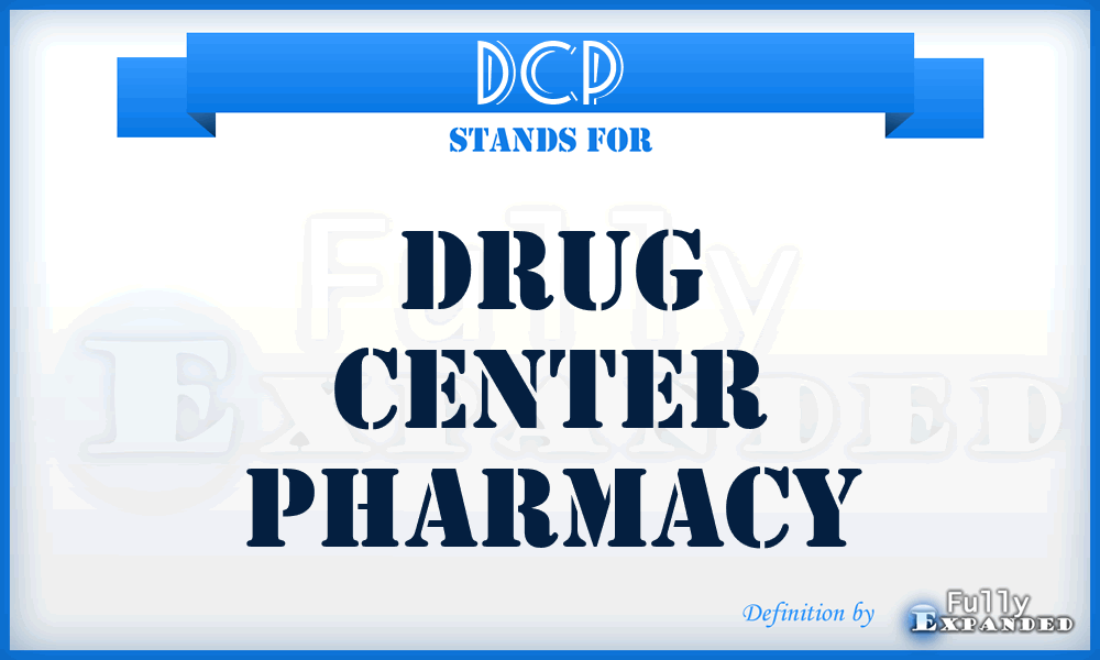 DCP - Drug Center Pharmacy
