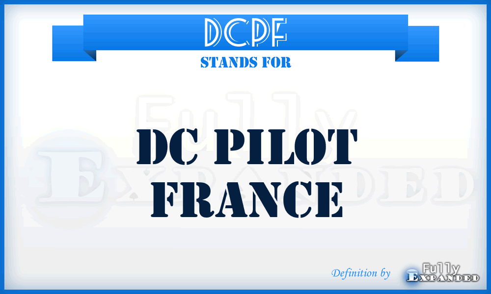 DCPF - DC Pilot France