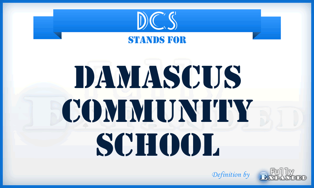 DCS - Damascus Community School