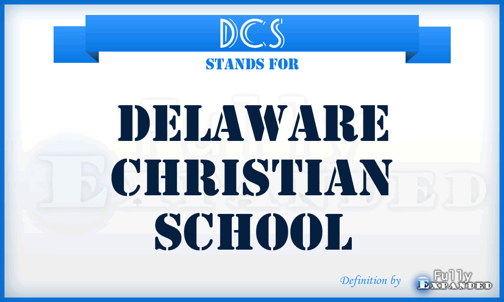 DCS - Delaware Christian School