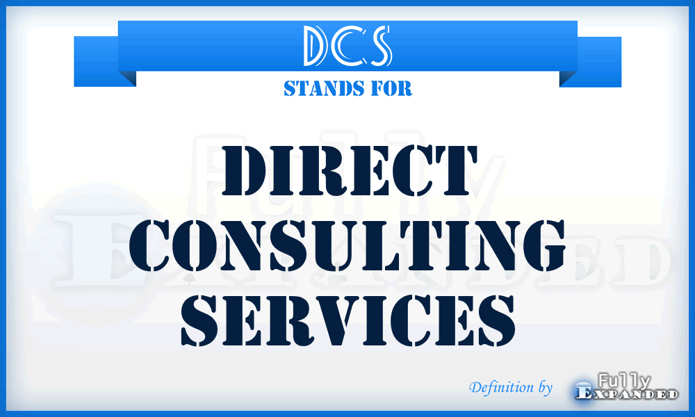 DCS - Direct Consulting Services