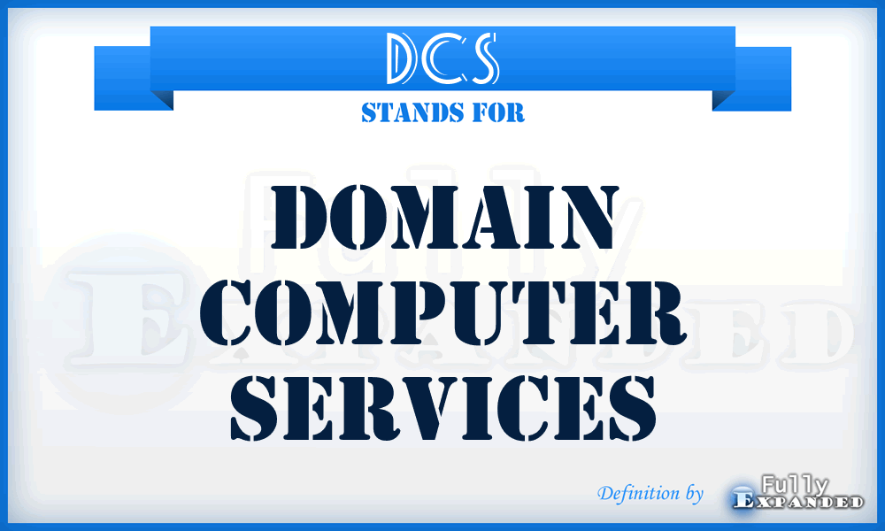 DCS - Domain Computer Services