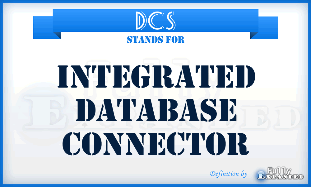 DCS - integrated database connector