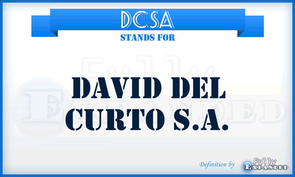 DCSA - David del Curto S.A.