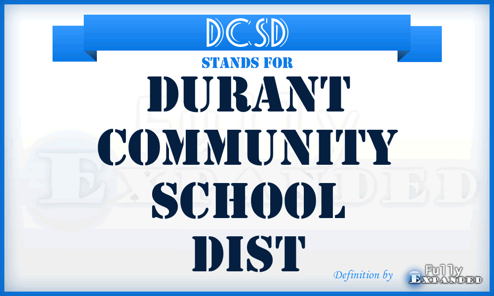 DCSD - Durant Community School Dist