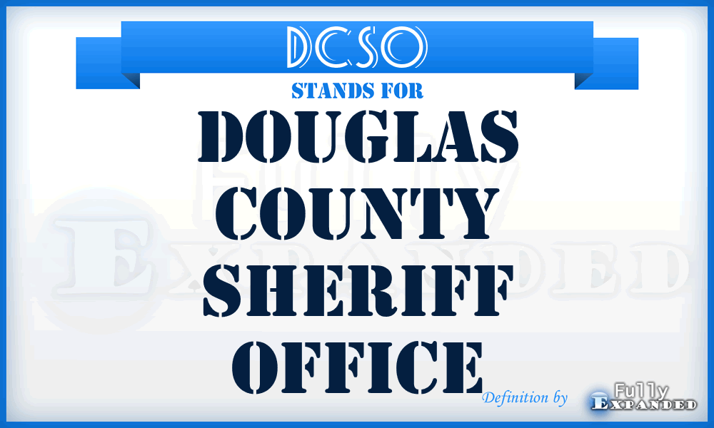 DCSO - Douglas County Sheriff Office