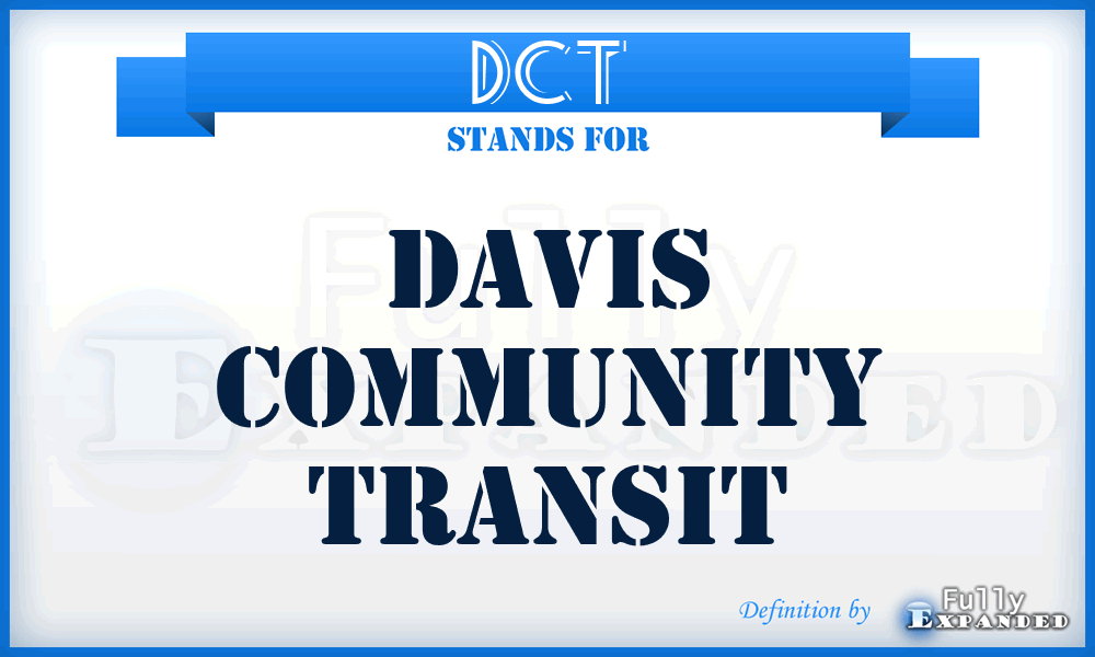 DCT - Davis Community Transit