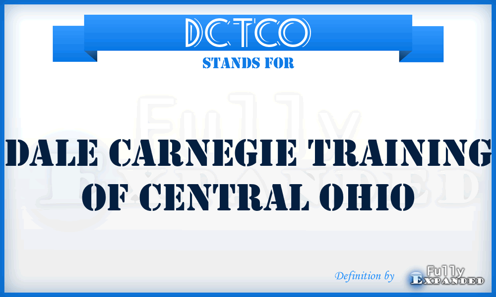 DCTCO - Dale Carnegie Training of Central Ohio