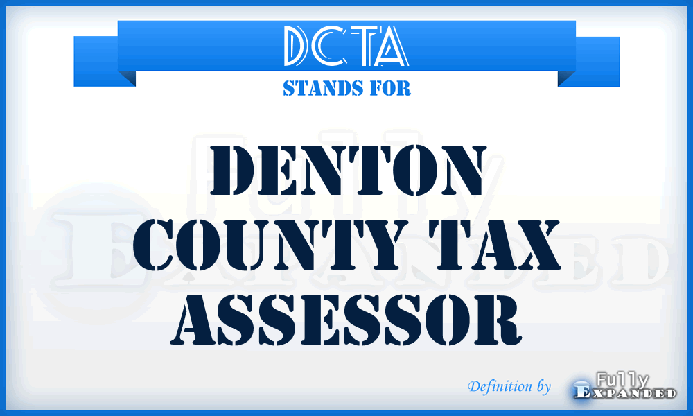DCTA - Denton County Tax Assessor