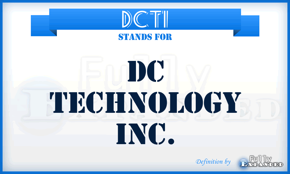 DCTI - DC Technology Inc.