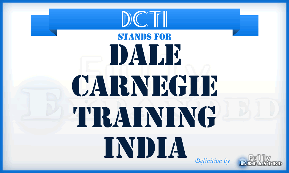 DCTI - Dale Carnegie Training India