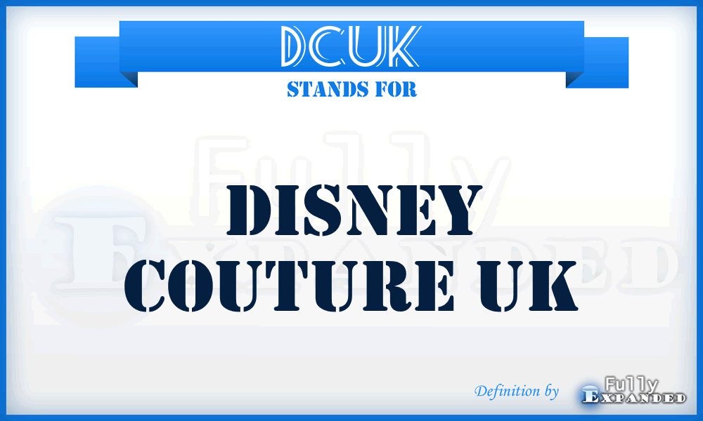 DCUK - Disney Couture UK
