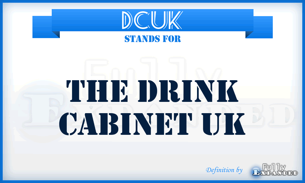DCUK - The Drink Cabinet UK