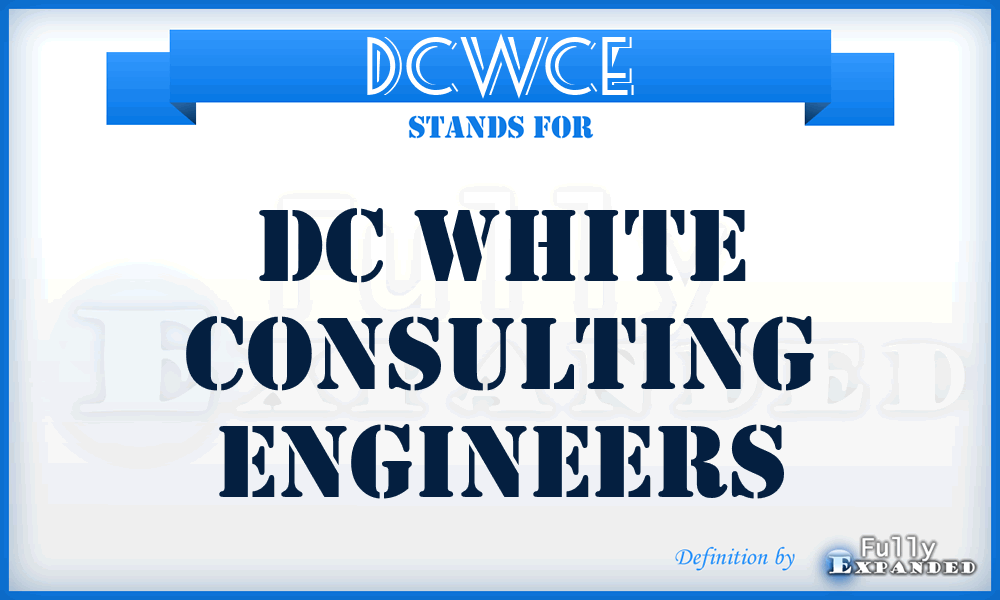 DCWCE - DC White Consulting Engineers