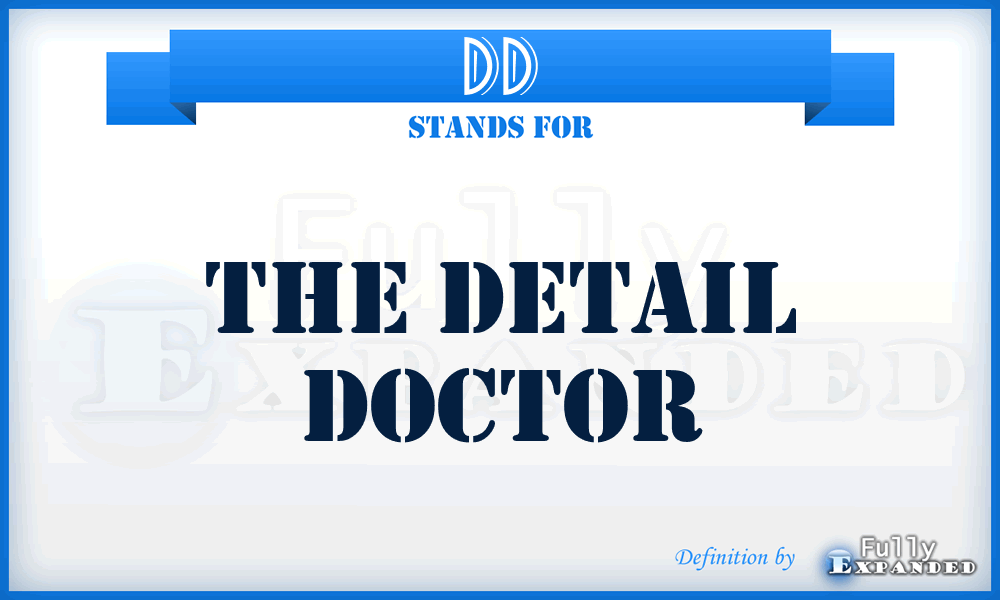 DD - The Detail Doctor