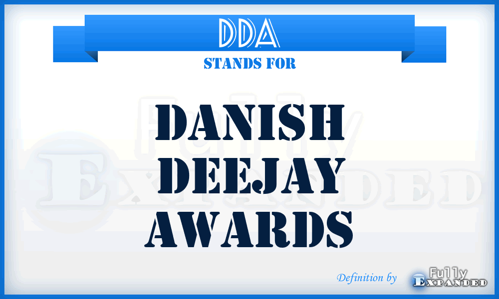 DDA - Danish Deejay Awards