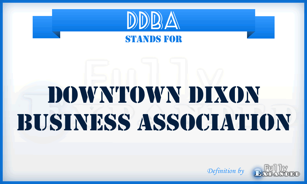 DDBA - Downtown Dixon Business Association