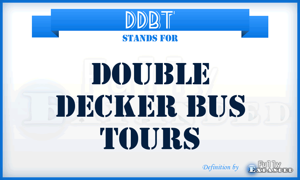 DDBT - Double Decker Bus Tours