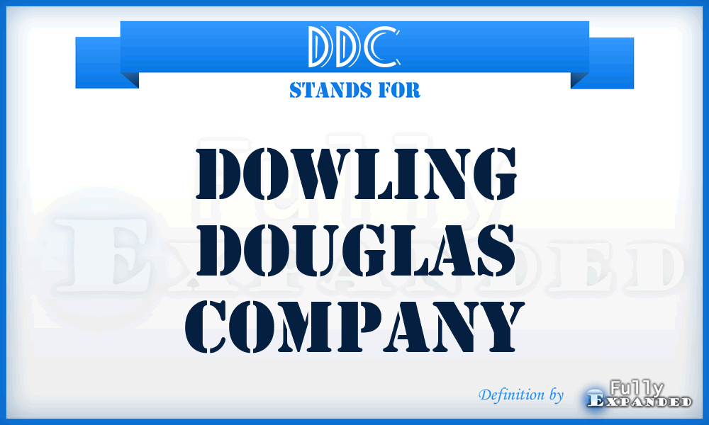 DDC - Dowling Douglas Company