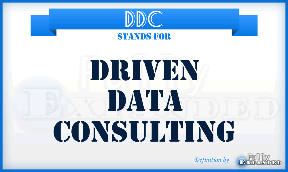 DDC - Driven Data Consulting