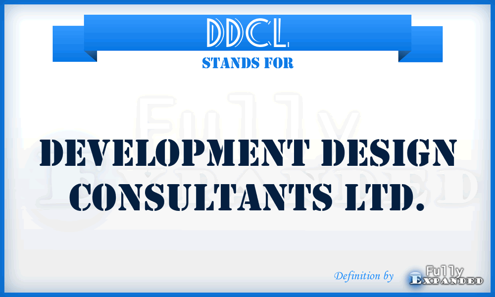 DDCL - Development Design Consultants Ltd.