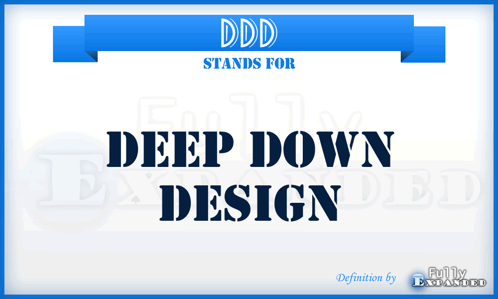 DDD - Deep Down Design