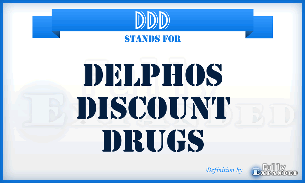 DDD - Delphos Discount Drugs
