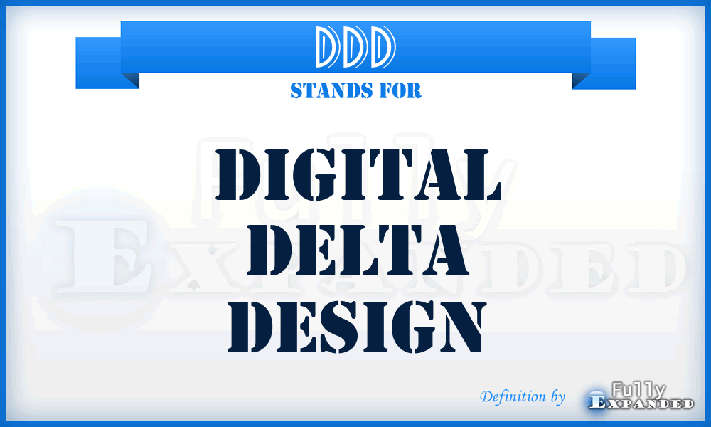 DDD - Digital Delta Design