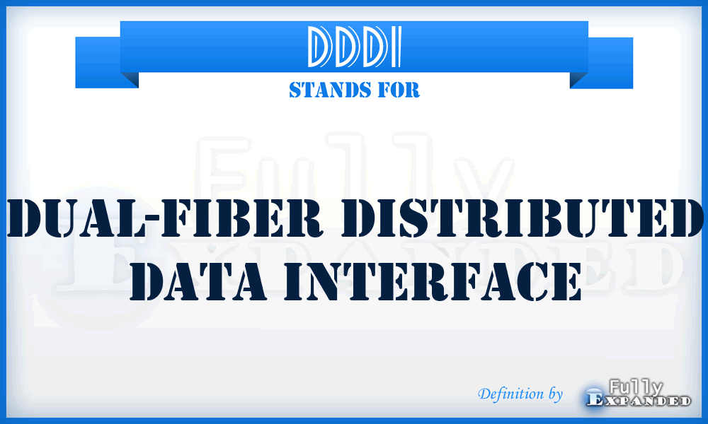 DDDI - Dual-fiber Distributed Data Interface