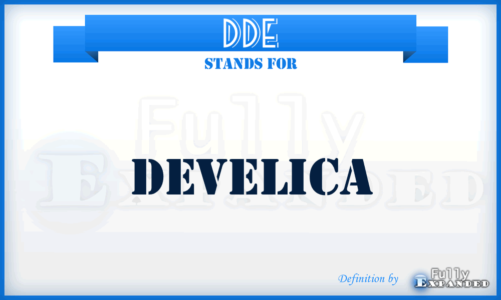 DDE - Develica