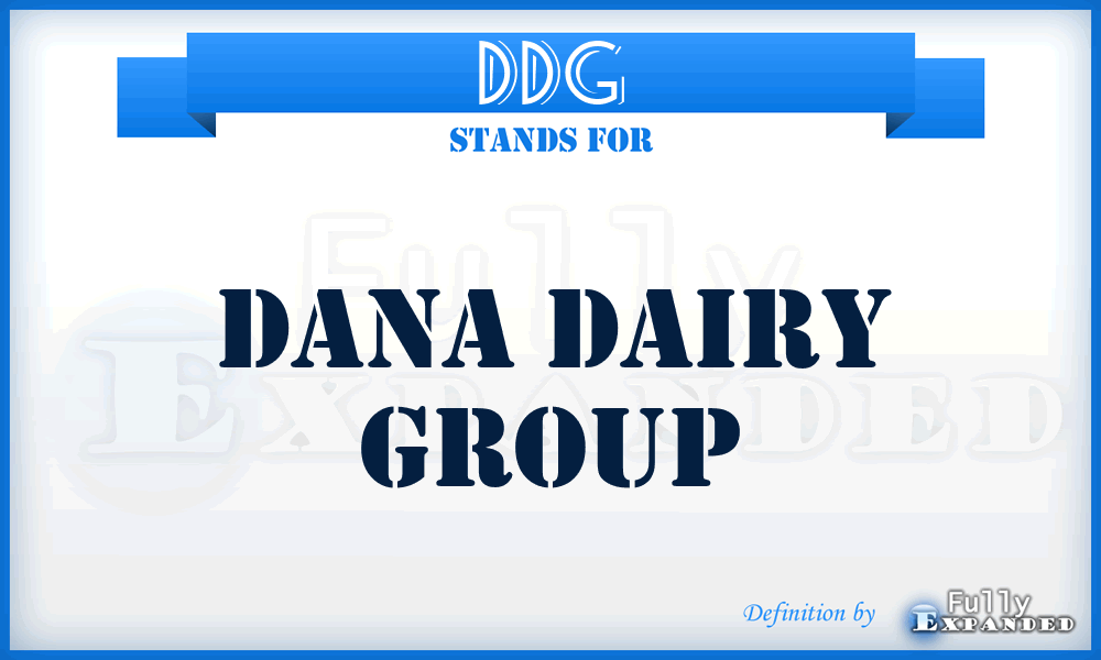 DDG - Dana Dairy Group