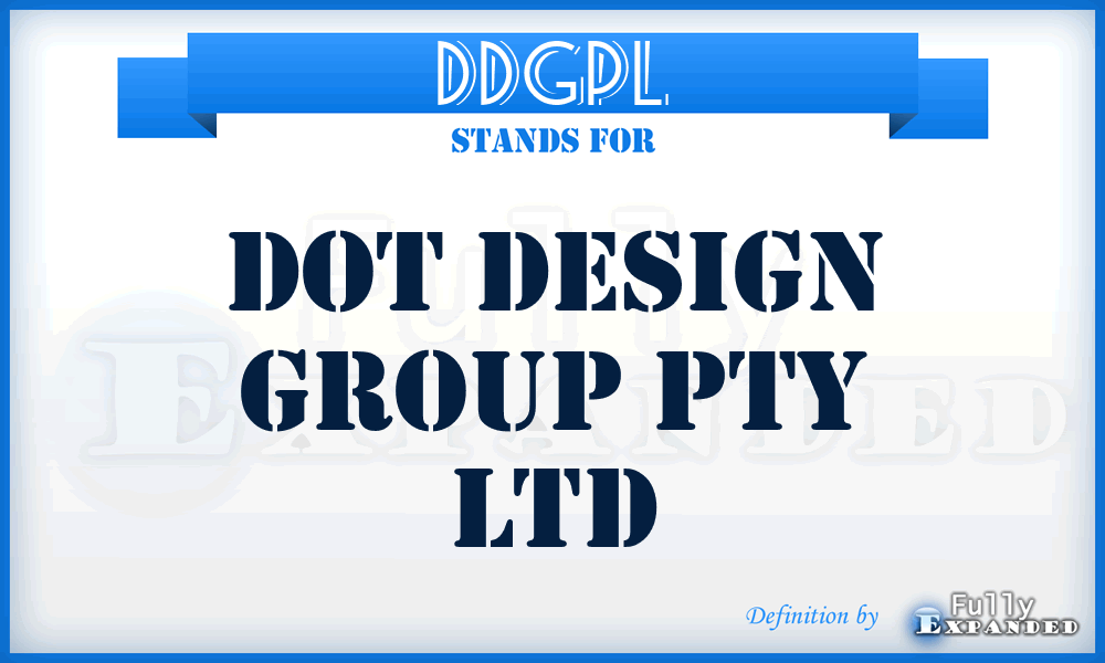 DDGPL - Dot Design Group Pty Ltd