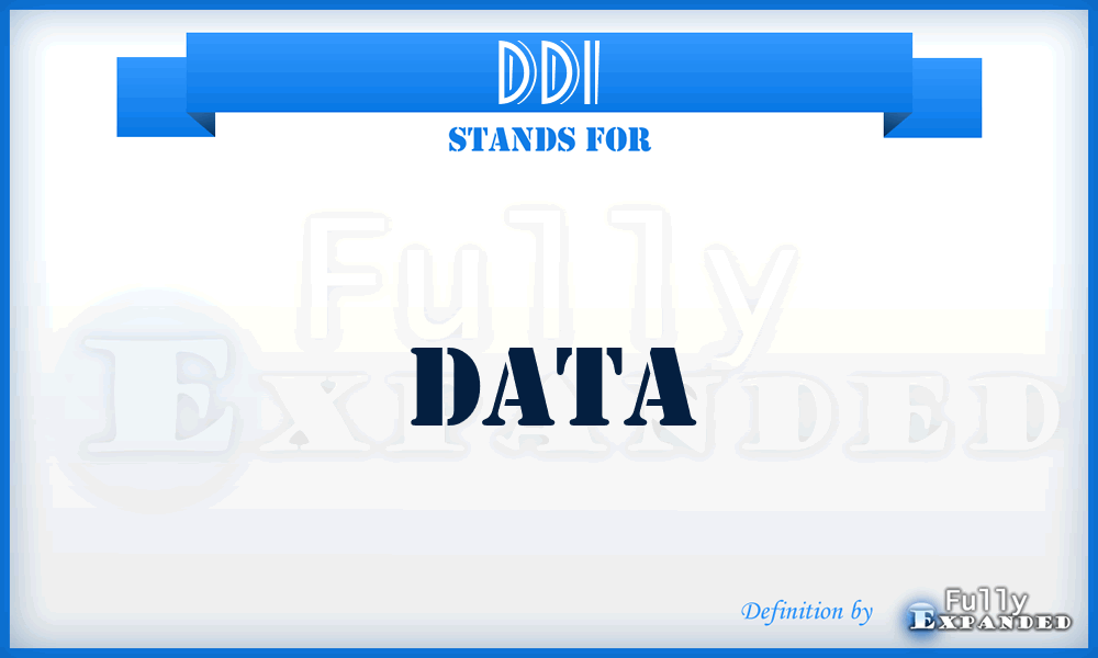 DDI - Data