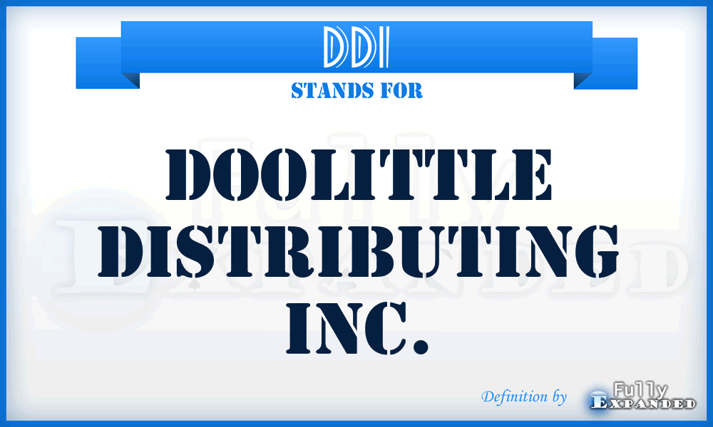 DDI - Doolittle Distributing Inc.