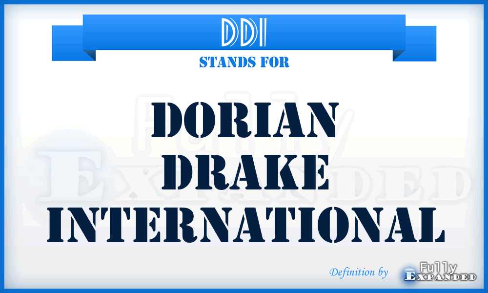 DDI - Dorian Drake International