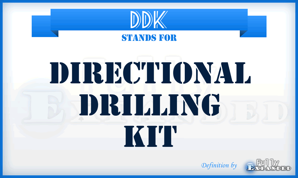 DDK - Directional Drilling Kit