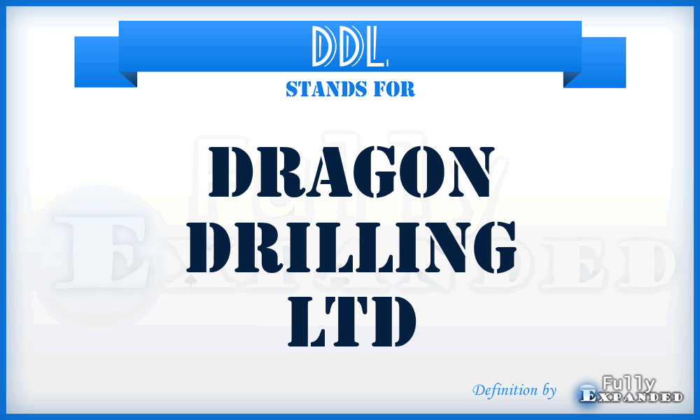 DDL - Dragon Drilling Ltd