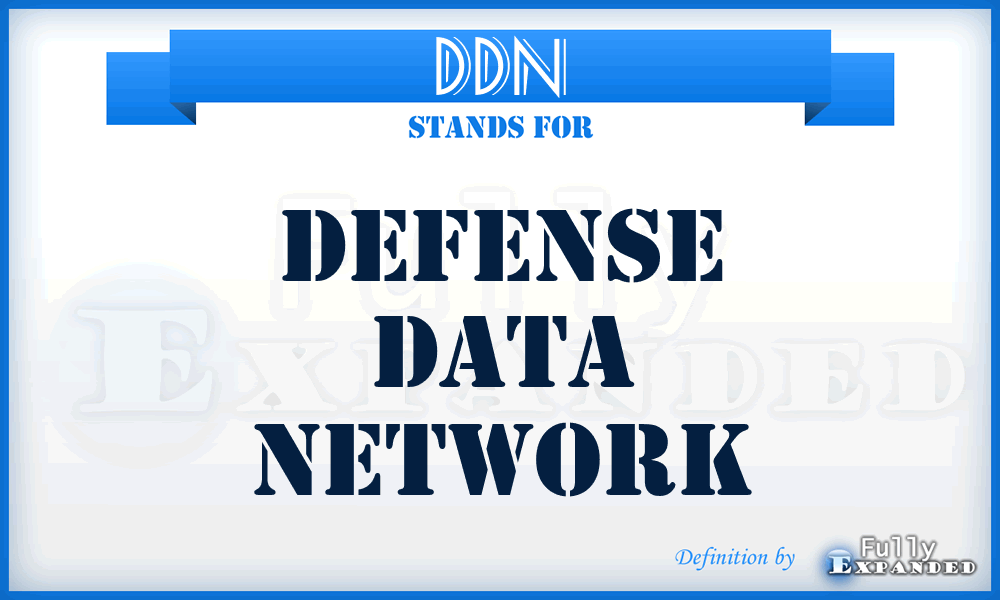 DDN - Defense Data Network