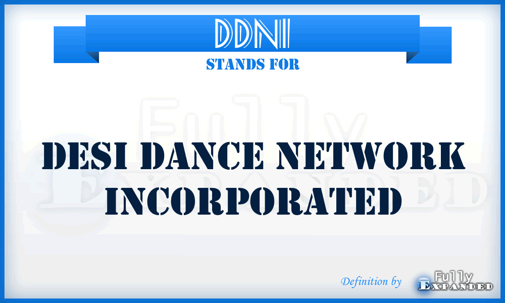 DDNI - Desi Dance Network Incorporated