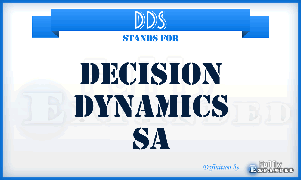 DDS - Decision Dynamics Sa