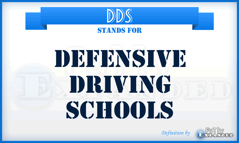 DDS - Defensive Driving Schools