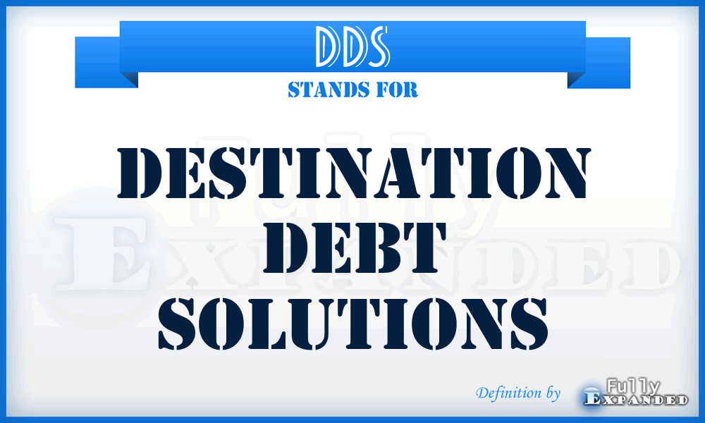 DDS - Destination Debt Solutions