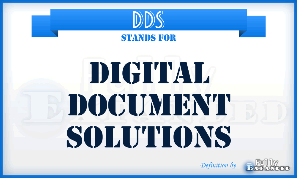 DDS - Digital Document Solutions
