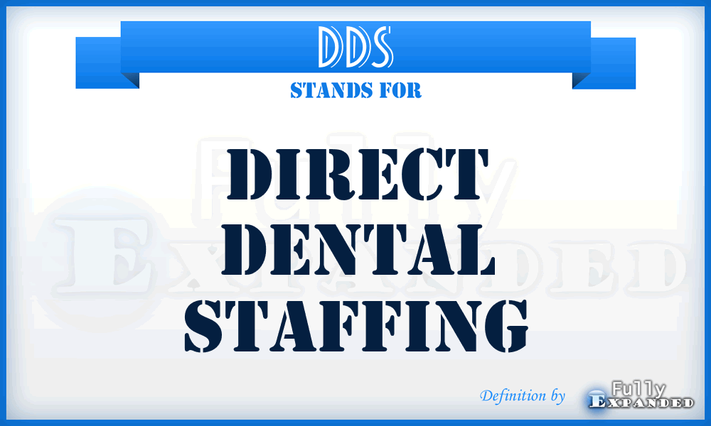 DDS - Direct Dental Staffing