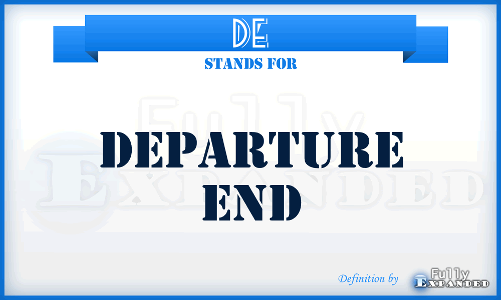 DE - Departure End