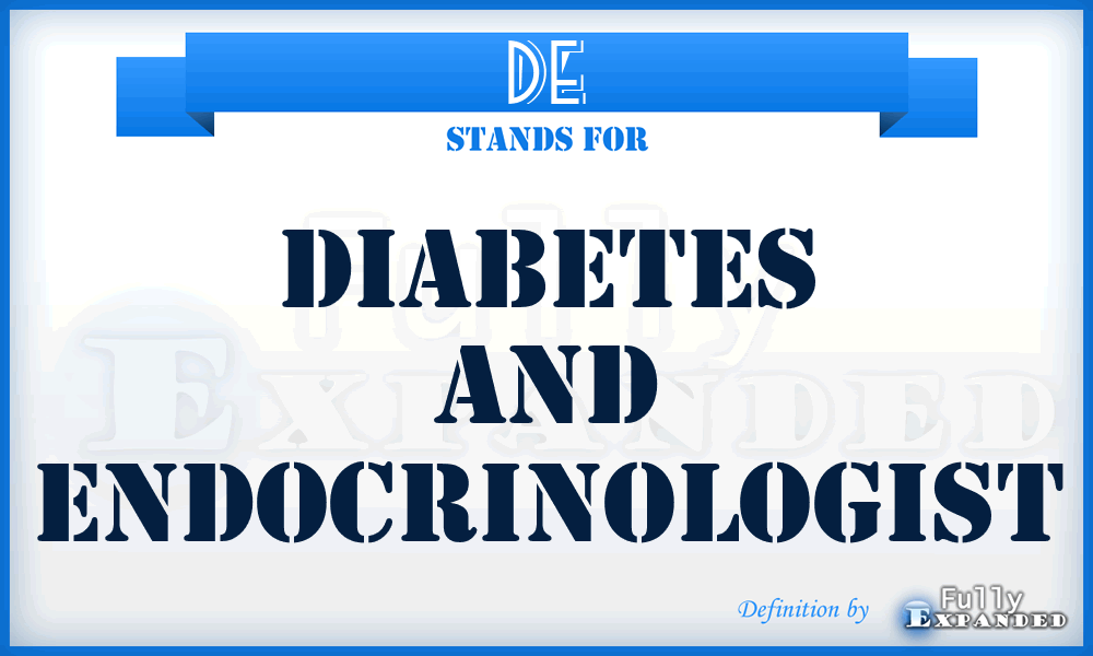 DE - Diabetes and Endocrinologist