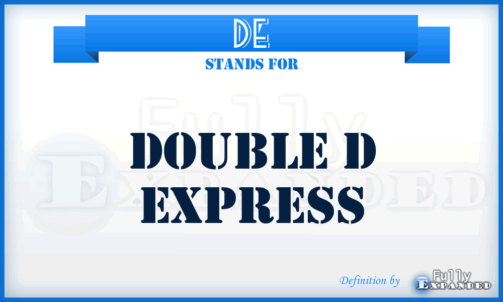 DE - Double d Express