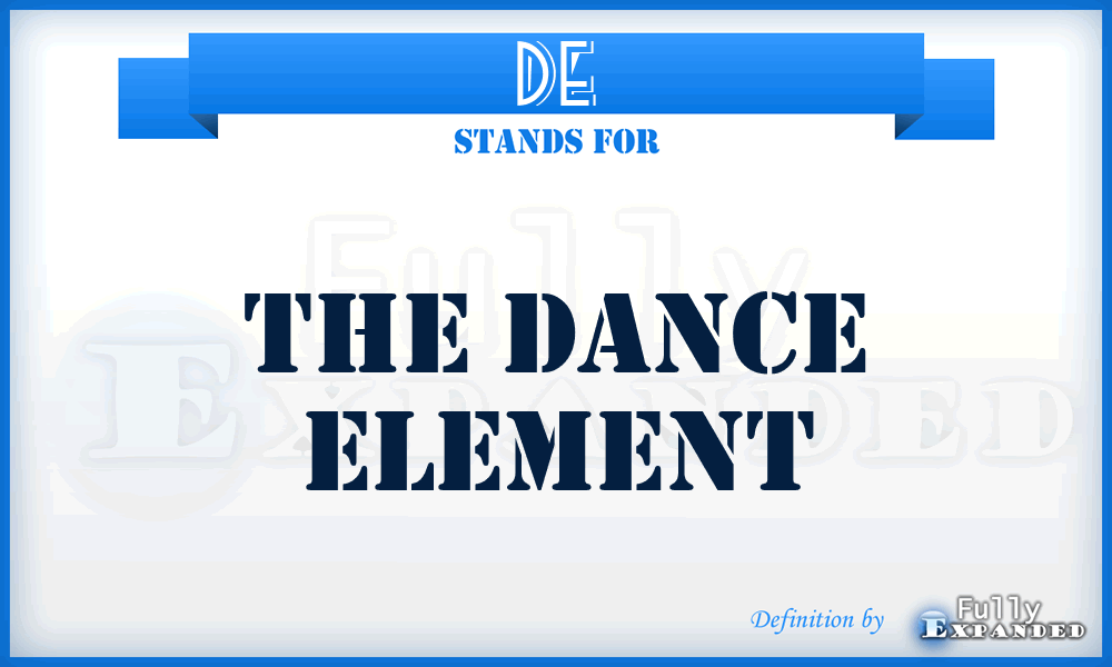 DE - The Dance Element