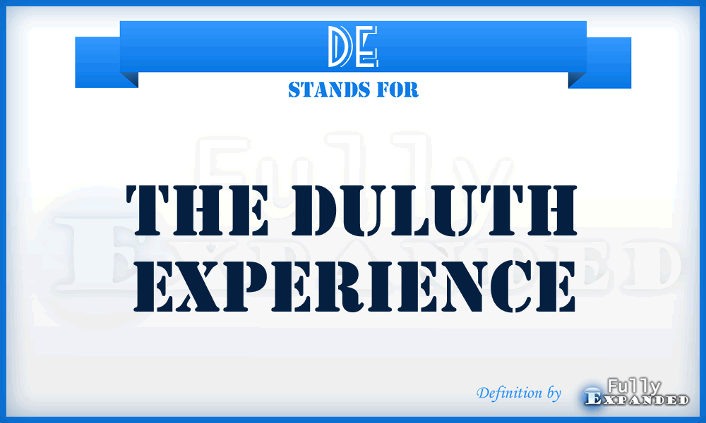 DE - The Duluth Experience